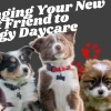 Five puppies having fun at kuri doggy daycare